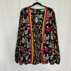 Lane Bryant Women's Satin Peplum Top